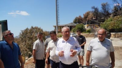 Edremit Belediyesi, Kadıköy Mahallesi’nde çıkan orman yangınında zarar gören Şıp