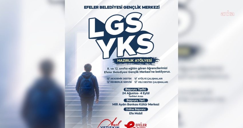 Efeler Belediyesi, LGS ve YKS’ye hazırlanan 8. ve 12. sınıf
