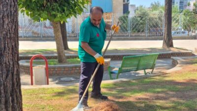 Efeler Belediyesi Park ve Bahçeler Müdürlüğü ekipleri; Pınardere, Cumhuriyet ve