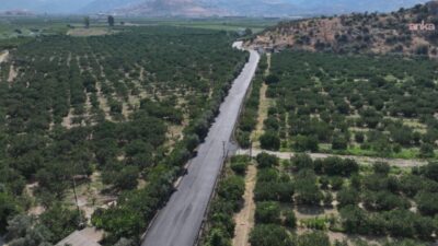 Efes Selçuk’ta Zeytinköy ve Barutçu mahallelerine ulaşımı sağlayan 15,5 kilometrelik