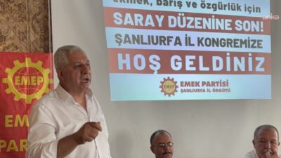 EMEP Genel Başkanı Seyit Aslan, partisinin Şanlıurfa İl Kongresi'nde, "çerçeve