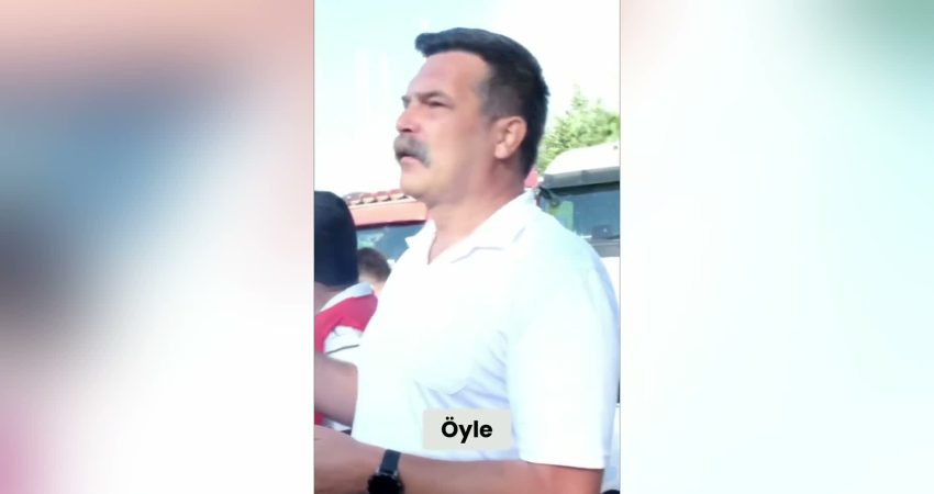 Türkiye İşçi Partisi (TİP) Genel Başkanı Erkan Baş, eylem yapan