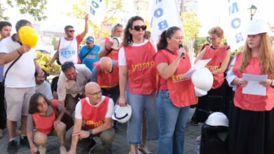 Doruk Madencilik ve Eti Gümüş işçilerinin Ankara’daki hak arama eylemlerine