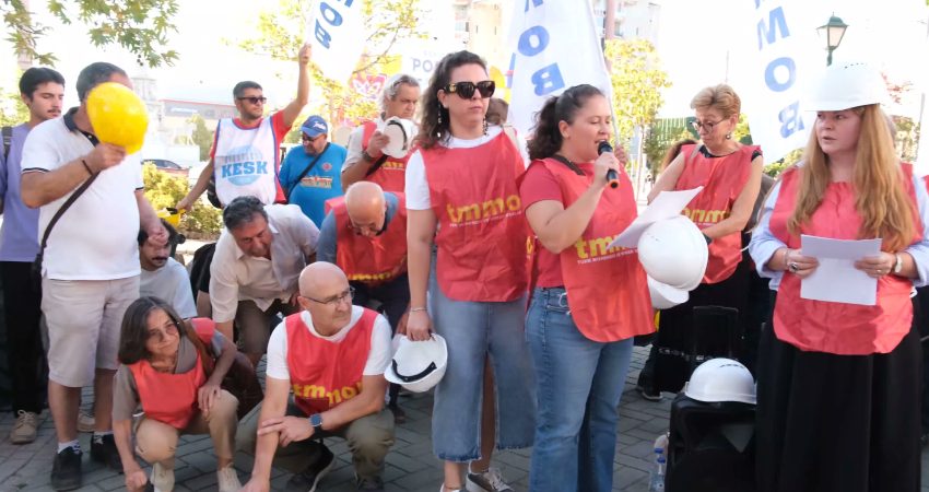 Doruk Madencilik ve Eti Gümüş işçilerinin Ankara’daki hak arama eylemlerine