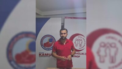 Genel Sağlık-İş Sendikası Sinop İl Başkanı Mustafa Aytaç, Ayancık Devlet