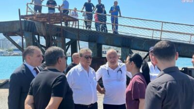 KKTC Başbakanı Ünal Üstel, Girne açıklarında 267 yolcu ve mürettebatı