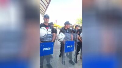 Gözaltında olan Bağımsız Maden-İş Sendikası'na bağlı işçilerin eşleri ile Akköprü