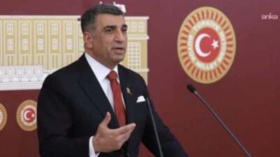 CHP Elazığ Milletvekili Gürsel Erol, ücretlerini alamadıkları gerekçesiyle Ankara'da eylem