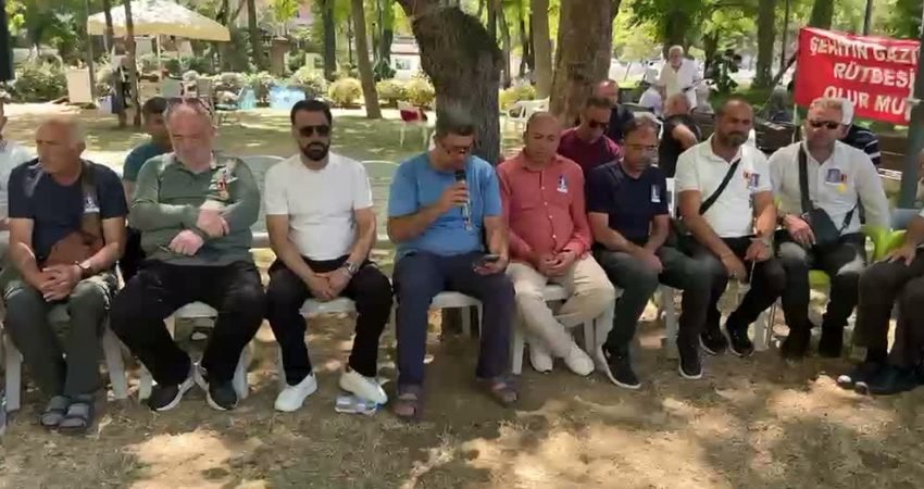  Er şehit yakınları ve gazilerin eşit özlük hakları talebiyle Güvenpark'ta