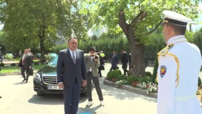 İçişleri Bakanı Mustafa Çiftçi, Kırgızistan İçişleri Bakanı Ulan Niyazbekov'u kabul