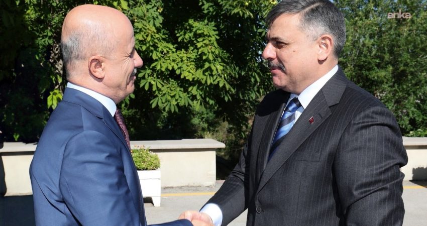 Yükseköğretim Kurulu (YÖK) Başkanı Erol Özvar’ı ziyaret eden İçişleri Bakanı
