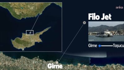 İçişleri Bakanlığı'ndan yapılan açıklamada, Girne-Taşucu seferini yaparken 4 mil açıkta