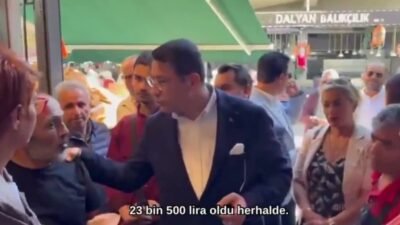 DEVA Partisi Ankara Milletvekili İdris Şahin, Ulus'ta görüştüğü emekli bir