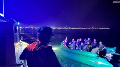 İzmir’in Menderes ilçesi açıklarında 11 Ağustos Salı günü 18 düzensiz