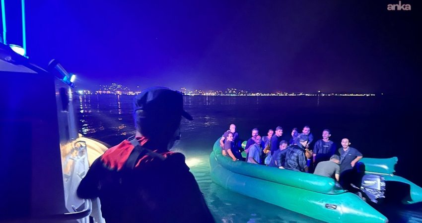 İzmir’in Menderes ilçesi açıklarında 11 Ağustos Salı günü 18 düzensiz