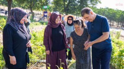 İzmir Büyükşehir Belediyesi’nin, kent içi tarımı ve kadınların üretime katılımını desteklemek