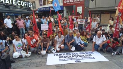 Ankara'da Enerji ve Tabii Kaynaklar Bakanlığı önünde 16 gündür eylem