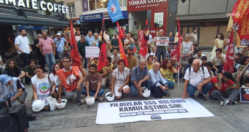 İzmir’den Ankara’daki madenciler için destek eylemi Ankara'da Enerji ve Tabii Kaynaklar Bakanlığı önünde 16 gündür eylem