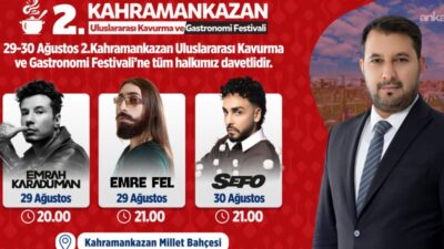 Kahramankazan Belediyesi tarafından bu yıl ikincisi düzenlenecek Uluslararası Kavurma ve