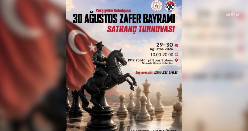 Karşıyaka’da 30 Ağustos ruhu “Satranç Turnuvası” ile taçlanacak Karşıyaka Belediyesi, 30 Ağustos Zafer Bayramı’nın 104’üncü yılı dolayısıyla Türkiye