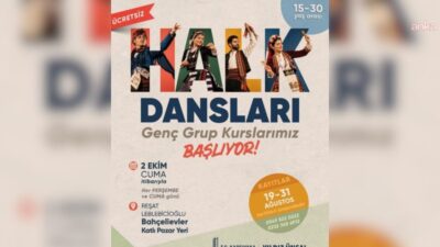 Karşıyaka Belediyesi, yeni sezonda ücretsiz halk dansları kursu düzenleyecek. 15-30