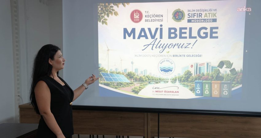Keçiören Belediyesi, ilçe genelindeki hizmet binalarını ve tesislerini kapsayan "Mavi