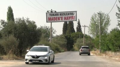 Kemalpaşa’da kurşun ve çinko madeni projesine karşı çıkan Yukarıkızılca halkının