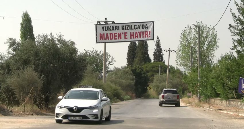 Kemalpaşa’da kurşun ve çinko madeni projesine karşı çıkan Yukarıkızılca halkının