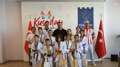Kuşadalı genç sporcular, Bursa’da düzenlenen 7. Gemlik Uluslararası Karate Turnuvası’nda