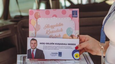 Kuşadası Belediyesi tarafından "Hoş Geldin Bebek" projesi kapsamında 2026 yılının