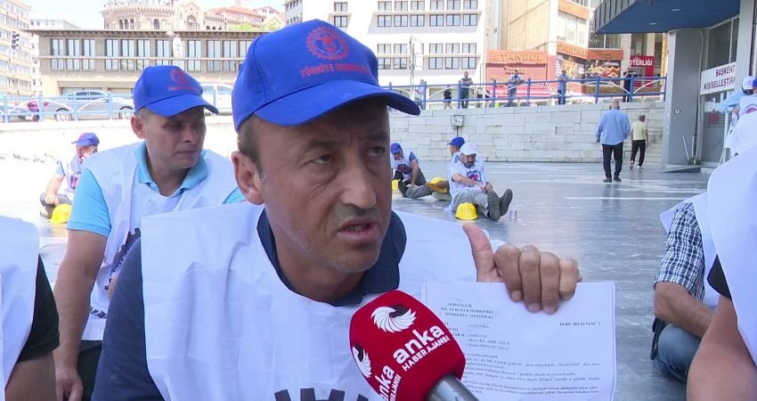Eskişehir'de Doruk Madencilik'te çalışan Türk Maden-İş üyesi işçiler, resmi taahhütlere