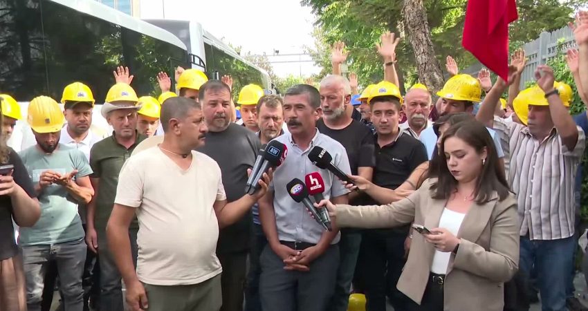 Bağımsız Maden-İş Sendikası üyesi madencilerin Enerji ve Tabii Kaynaklar Bakanlığı