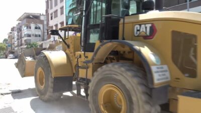 Manisa Büyükşehir Belediyesi, Soma ilçesi Turgutalp Mahallesi Atatürk Caddesi’nde sıcak