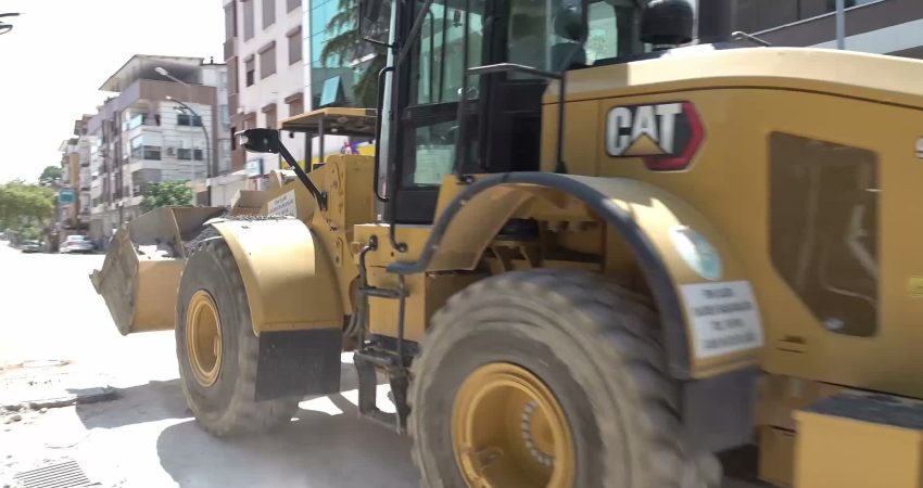 Manisa Büyükşehir Belediyesi, Soma ilçesi Turgutalp Mahallesi Atatürk Caddesi’nde sıcak