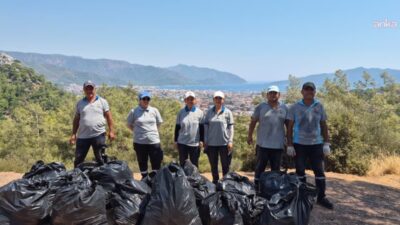 Marmaris Belediyesi Temizlik İşleri Müdürlüğü ekipleri, Armutalan Tepesi ile Datça