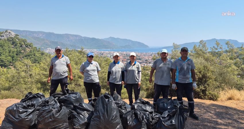 Marmaris Belediyesi’nden seyir noktalarında temizlik çalışması Marmaris Belediyesi Temizlik İşleri Müdürlüğü ekipleri, Armutalan Tepesi ile Datça