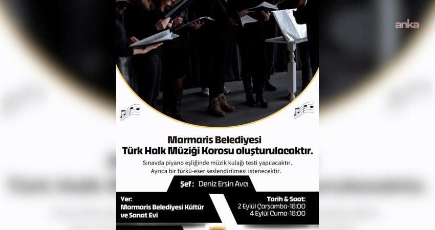 Marmaris Belediyesi, kültür ve sanat çalışmalarına Türk Halk Müziği Korosu’nu