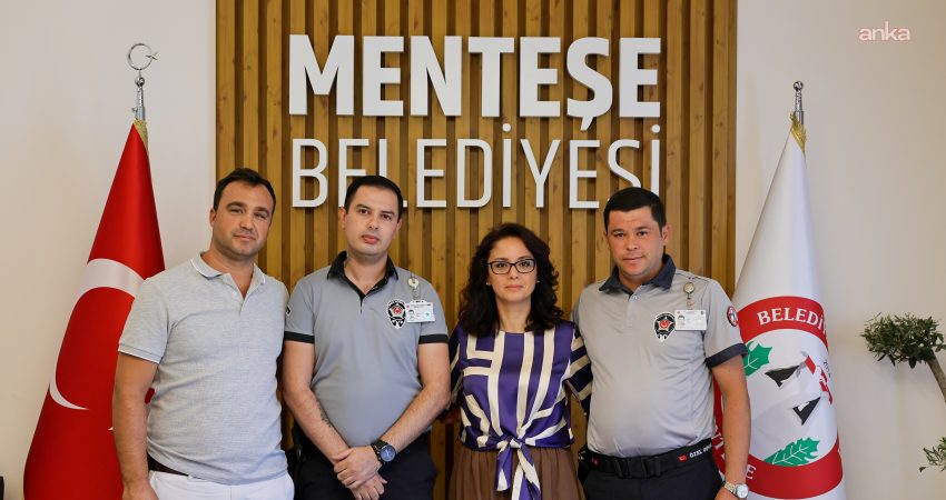 Menteşe’de bir iş yerinin önünde asılı Türk bayrağını ateşe verdiği