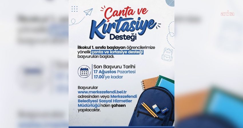 Merkezefendi Belediyesi, 2026-2027 eğitim öğretim yılında ilkokul birinci sınıfa başlayacak