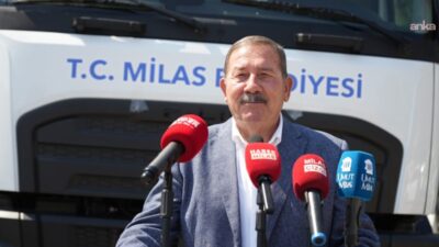 Milas Belediyesi, araç filosuna katılan 1 adet konteyner yıkamalı çöp
