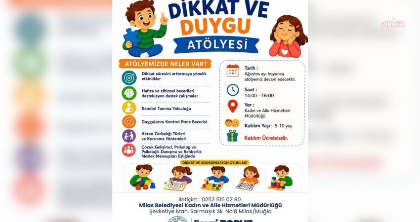Milas Belediyesi, çocuklarda artan dijital ekran kullanımının olumsuz etkilerini azaltmak