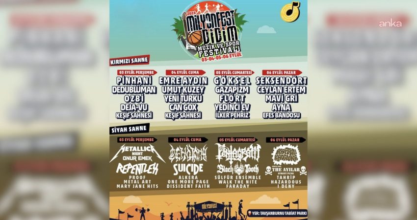 MilyonFest Didim için geri sayım başladı Didim Belediyesi’nin destekleriyle düzenlenen MilyonFest Didim, 3-6 Eylül arasında Tavşanburnu