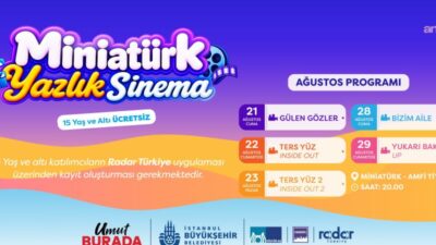 İBB Kültür AŞ bünyesindeki Miniatürk'te açık hava sinema gösterimleri 21