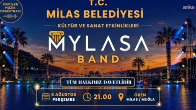 Milas Belediyesi bünyesinde kurulan popüler müzik orkestrası Mylasa Band, 6 Ağustos