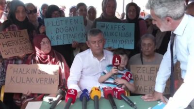 YENİ Parti Genel Başkanı Özgür Özel, Rize'nin Pazar ilçesinde Balıkçılar