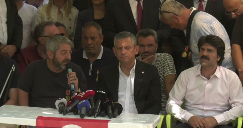 YENİ Parti Genel Başkanı Özgür Özel, er şehit yakınları ve