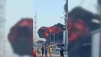 Manisa’nın Salihli ilçesindeki Kavas Oksijen Dolum Tesisi’nde sabah saatlerinde meydana