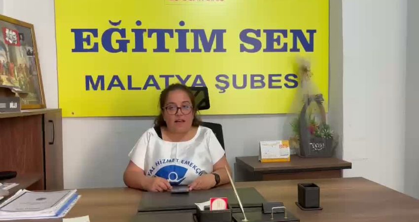 SES Malatya Şube Başkanı Cansu Can, İnönü Üniversitesi Turgut Özal