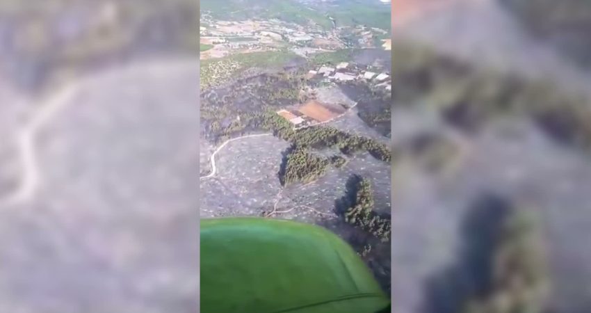 Muğla’nın Seydikemer ilçesinde orman dışı alanda başlayarak Antalya’nın Kaş ilçesine