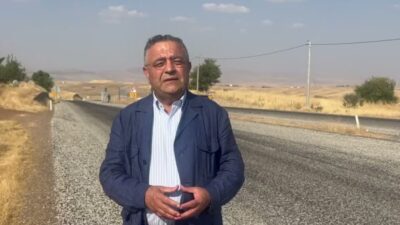  CHP Diyarbakır Milletvekili Sezgin Tanrıkulu, D360 karayolunda yürütülen çalışmalarda kullanılan